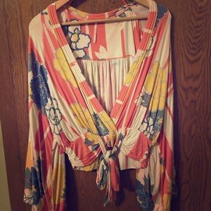 NWOT free people shirt wrap